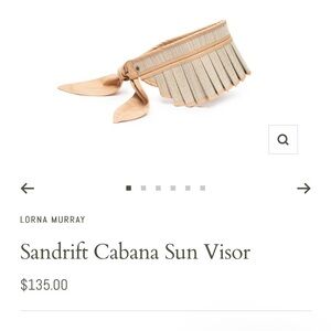 Lorna Murray Women's sandrift cabana sun visor - new with tags